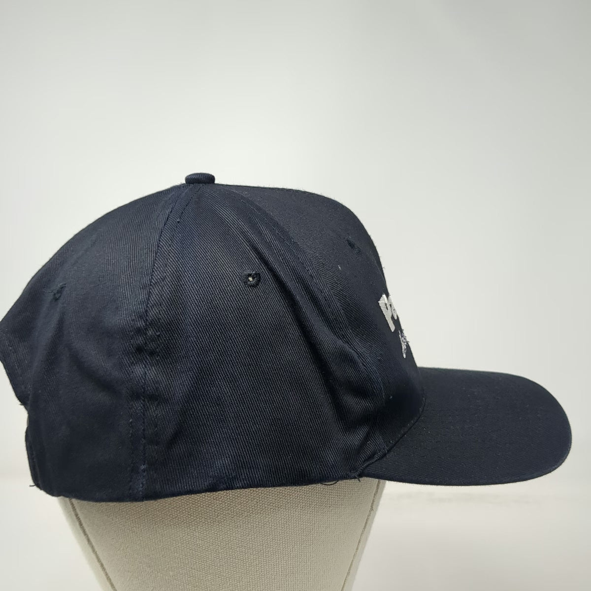 KC Panasonic Heavy Duty Sound Hat Black Snapback Structured Cotton Vintage