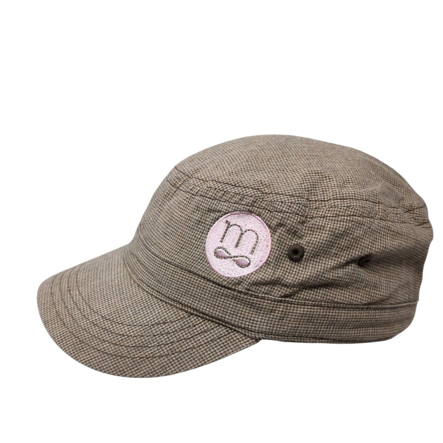 M Infinity Cadet Army Cap Brown One Size Adjustable Embroidered District