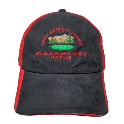 North America Highest Mt. Massive Golf Course Leadville Strapback Hat Multi OS