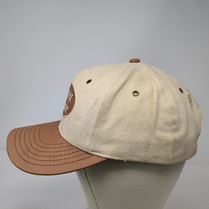TaylorMade Baseball Cap Brown One Size Leather Strapback Golf Find Your Game Hat