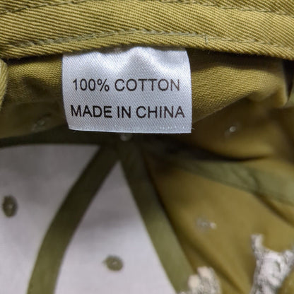 Whitetail Whiskey Strapback Hat Green OSFA Embroidered Deer 6 Panel Cotton