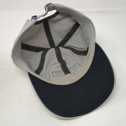 Patagonia Baseball Cap Gray One Size Trout Patch Hat Slideback Adjustable Canvas