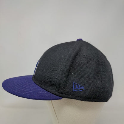 New Era Men's Fitted Hat Black 7 3/4 Embroidered Colorado Rockies World Series