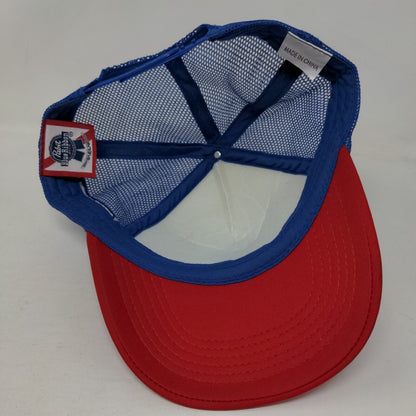 Pabst Blue Ribbon Beer Snapback Trucker Hat Multicolor OS Mesh Back 5 Panel