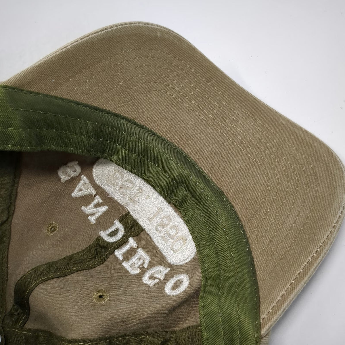 Brown Baseball Cap San Diego California Est 1850 One Size Hat Strapback Cotton