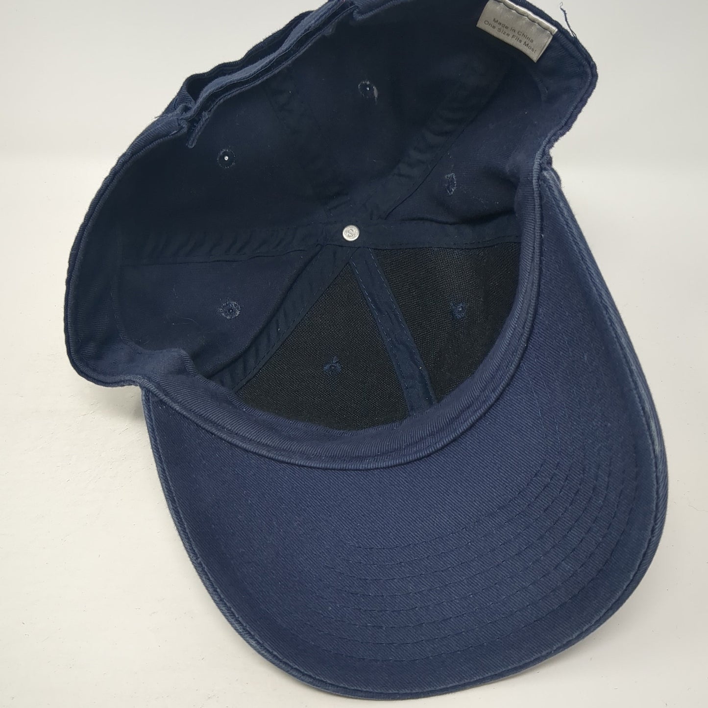 Unbranded Strapback Baseball Cap Blue One Size Adjustable 6 Panel Blank