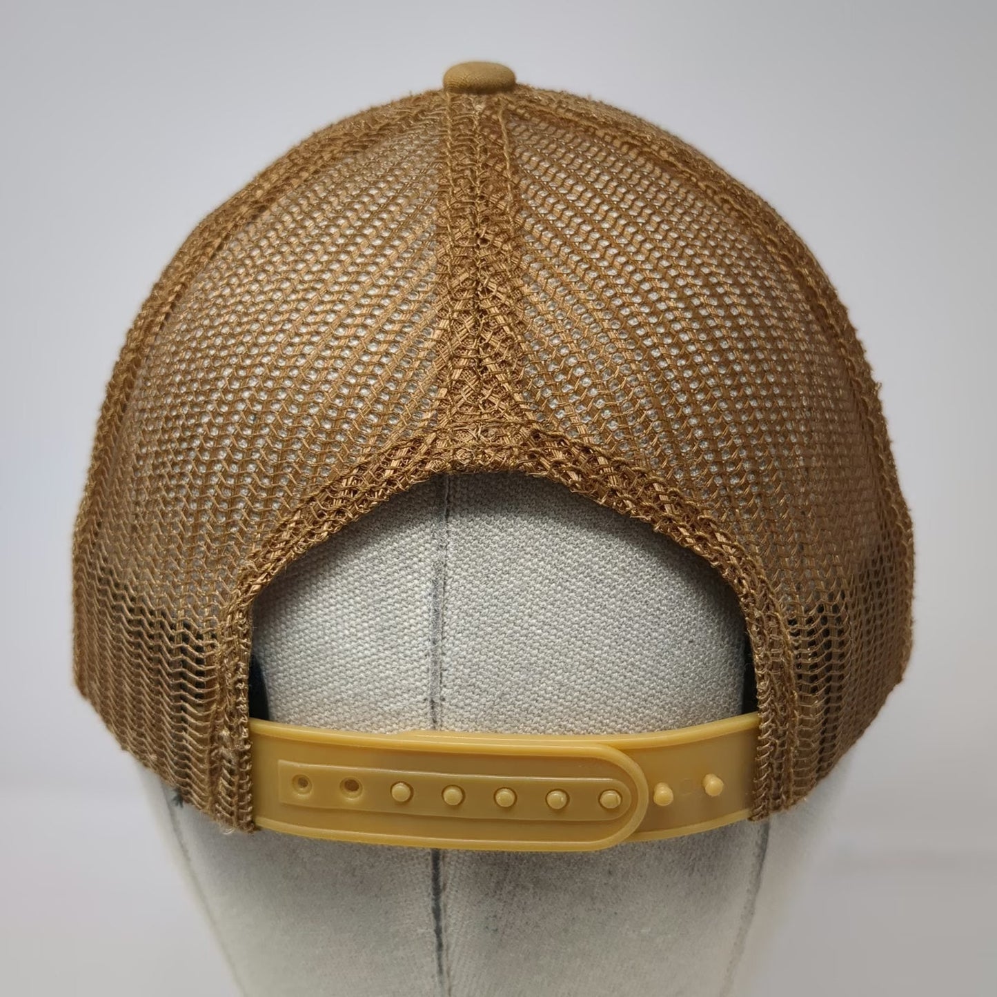 K3 Headwear Trucker Hat Brown One Size Snapback American Flag Patch Tactical