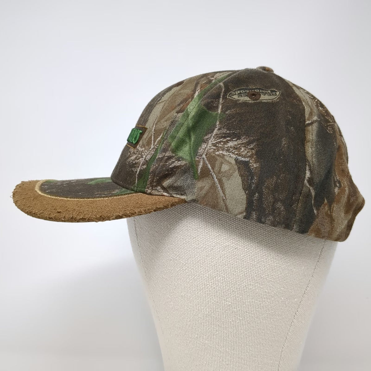 Lumbermens Baseball Cap Brown Realtree Camo One Size Frayed Brim Building Hat