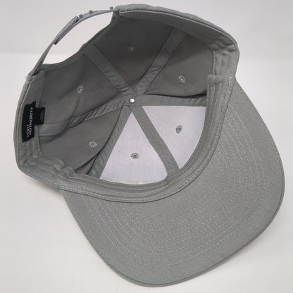 JST Snapback Hat Gray One Size Adjustable Embroidered 6 Panel Port Authority