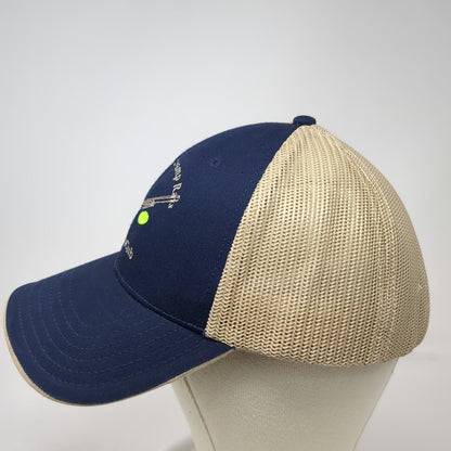 Otto Baseball Cap Blue Beige One Size Newman Swamp Rats Trap Club Mesh Back Hat