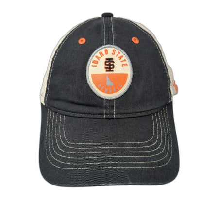 Zephyr Idaho State Bengals NCAA Trucker Hat Black Beige Orange OSFM Mesh Back