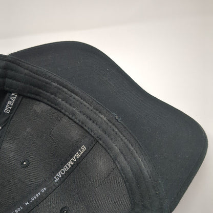 Steamboat 40.4850° N 106.8317° W Snapback Hat Black OS Adjustable Embroidered