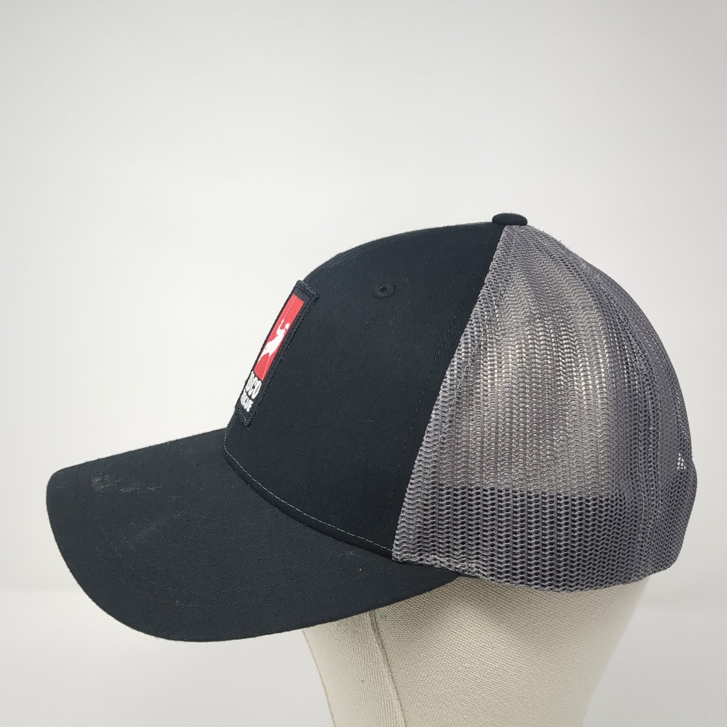 Roco Rescue Snapback Trucker Hat Black Large Adjustable Mesh Back Richardson