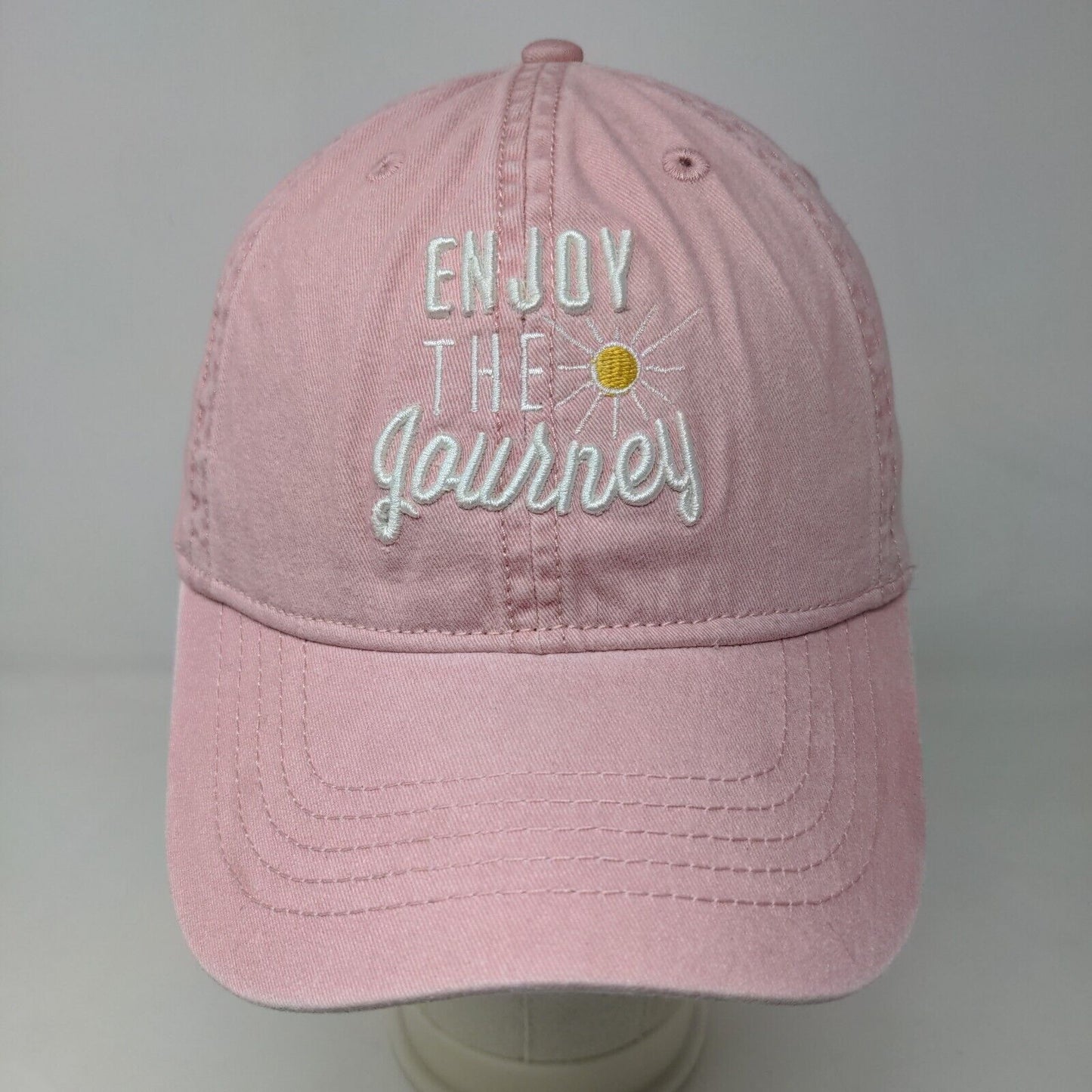 Walmart Women's Slideback Hat Pink Size OSFM Embroidered Enjoy the Journey W/Tag