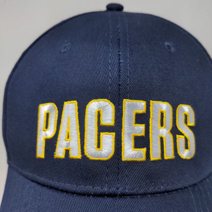 Indiana Pacers Men's Strapback Hat Blue Adjustable Lucas Oil Embroidered Logo