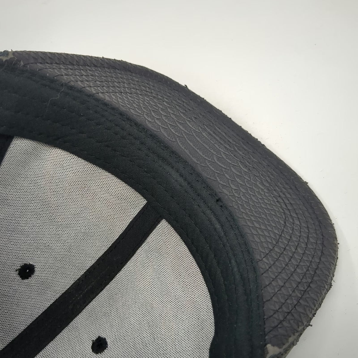 Coca-Cola Snapback Black One Size Textured Visor Red Logo Hat 3D Embroidery