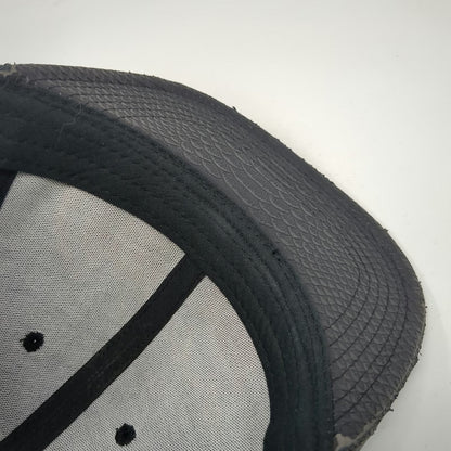 Coca-Cola Snapback Black One Size Textured Visor Red Logo Hat 3D Embroidery