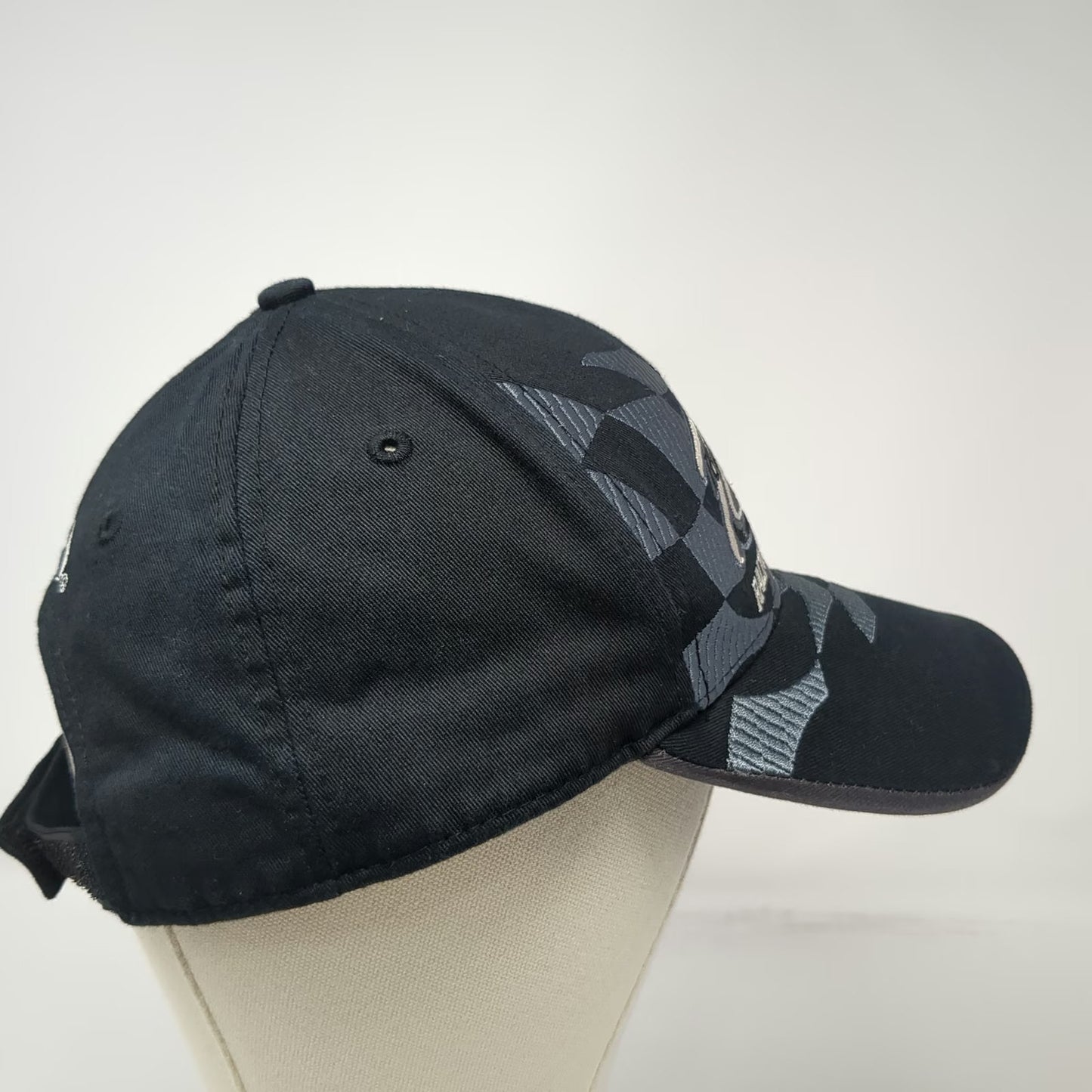 Richmond International Raceway Black Baseball Cap One Size Checkered Racing Hat