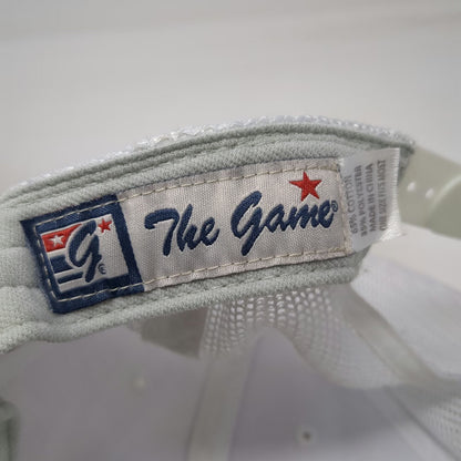 The Game White Trucker Hat One Size Snapback Juice Pod Palm Tree Mesh Back