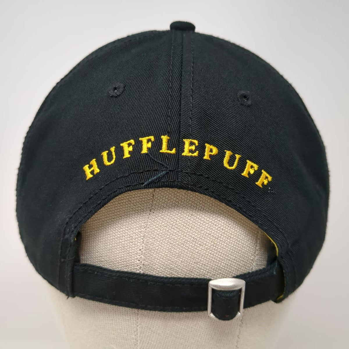 Harry Potter Baseball Cap Black One Size Hufflepuff Badger Logo Embroidered Hat