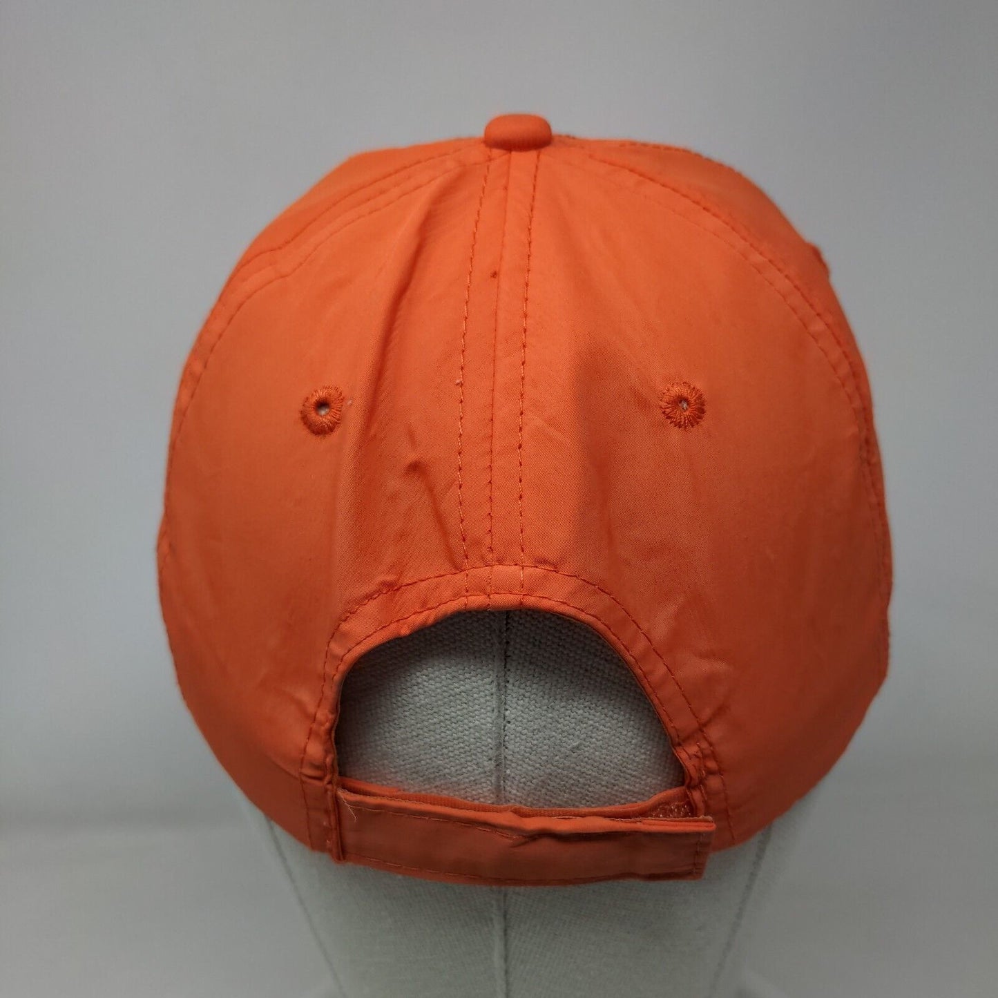 Champion Strapback Hat Orange One Size Embroidered 6 Panel DJ Caps
