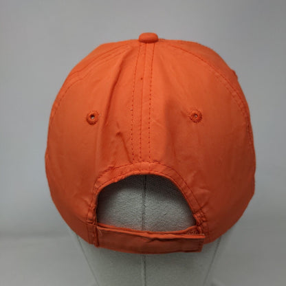 Champion Strapback Hat Orange One Size Embroidered 6 Panel DJ Caps