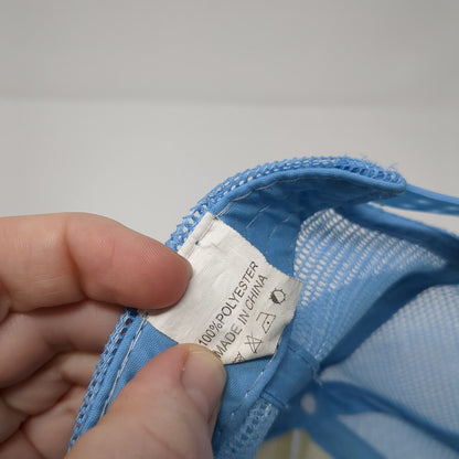 Good Things Take Time Snapback Trucker Hat Blue One Size Adjustable Mesh Back