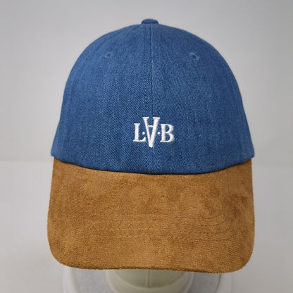 LAB Slideback Hat Multicolor OS Adjustable Embroidered Colorblock Denim 6 Panel