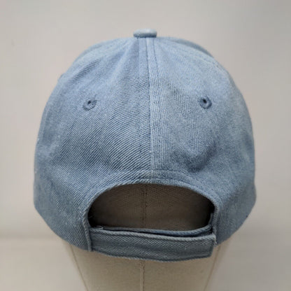 Westloop Strapback Hat Blue OSFM Adjustable Vented Holes 6 Panel Blank