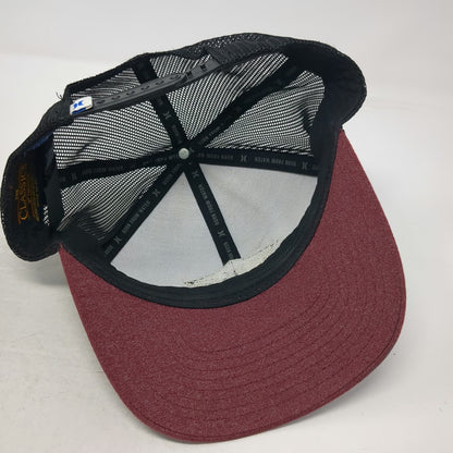 Hurley Trucker Hat Red Black Gray One Size Mesh Back Snapback Born From Water
