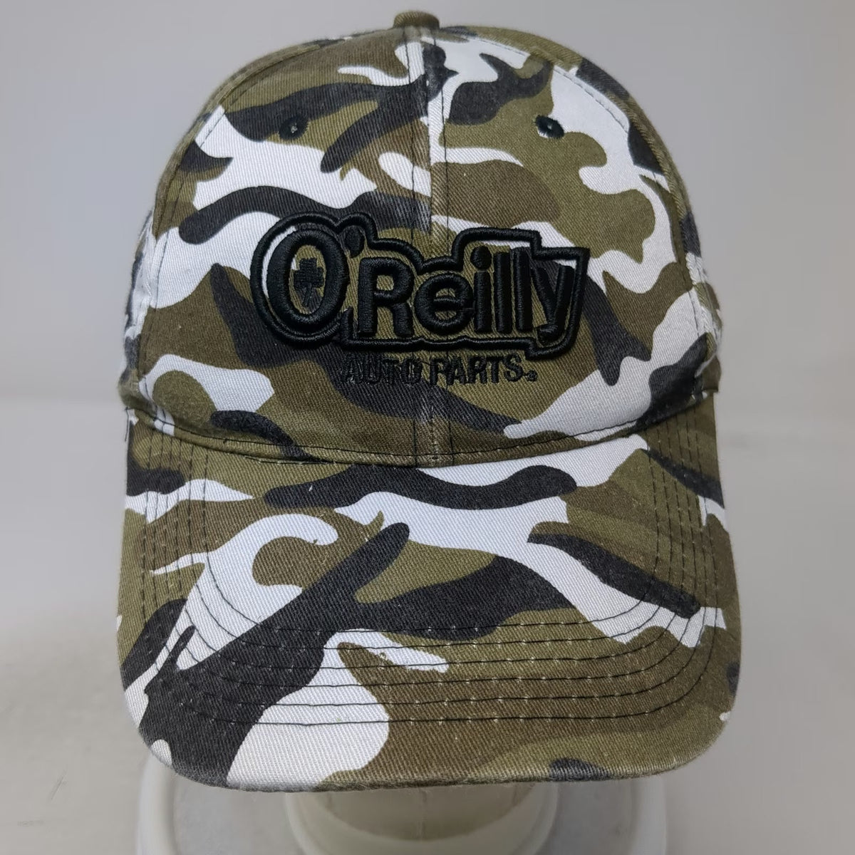 O'Reilly Auto Parts Baseball Cap Green Camo One Size Strapback Hat Corporate