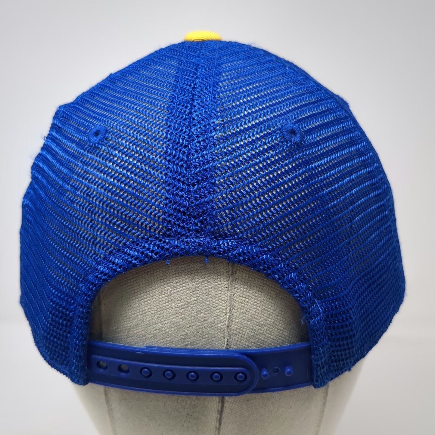 Delaware NCAA Top of the World Trucker Hat Yellow Blue One Size Snapback Mesh