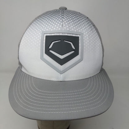 Evoshield Men's Fitted Hat Gray White Size S/M Embroidered Logo Poly Spandex