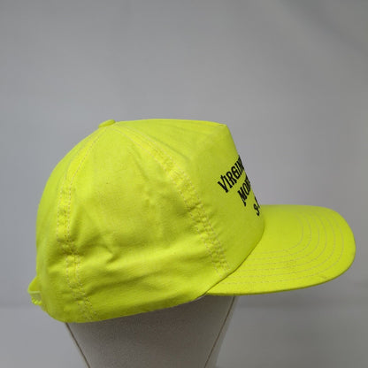 Virginia City Montana 3-7-77 Snapback Hat Yellow OSFA Solid Adjustable