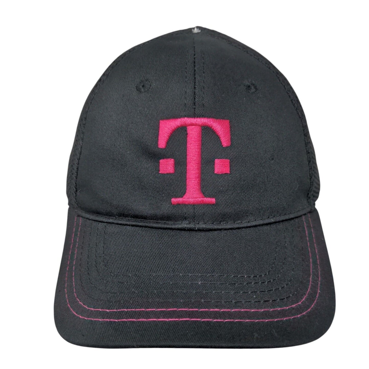 T-Mobile Tuesdays Strapback Trucker Hat Black OSFA Adjustable Mesh Back Cotton