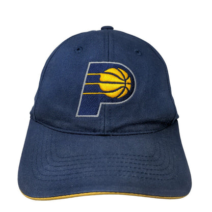 Main Gate Men's Strapback Hat Blue OSFM Embroidered Indiana Pacers Logo