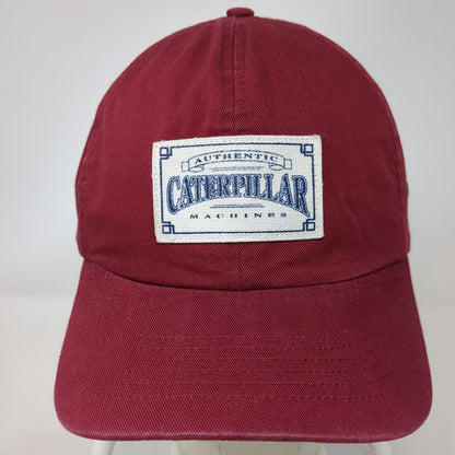CYRK Baseball Cap Red One Size Caterpillar Machines Front Patch Slideback Hat
