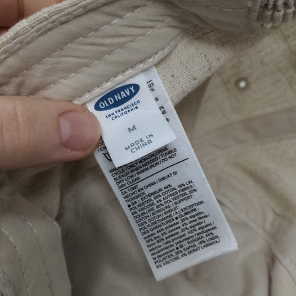 Old Navy Boys Stretchy Hat Tan Size M Blank Poly Cotton Linen Blend