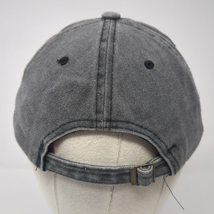 Unbranded Slideback Baseball Cap Gray One Size Adjustable 6 Panel Blank