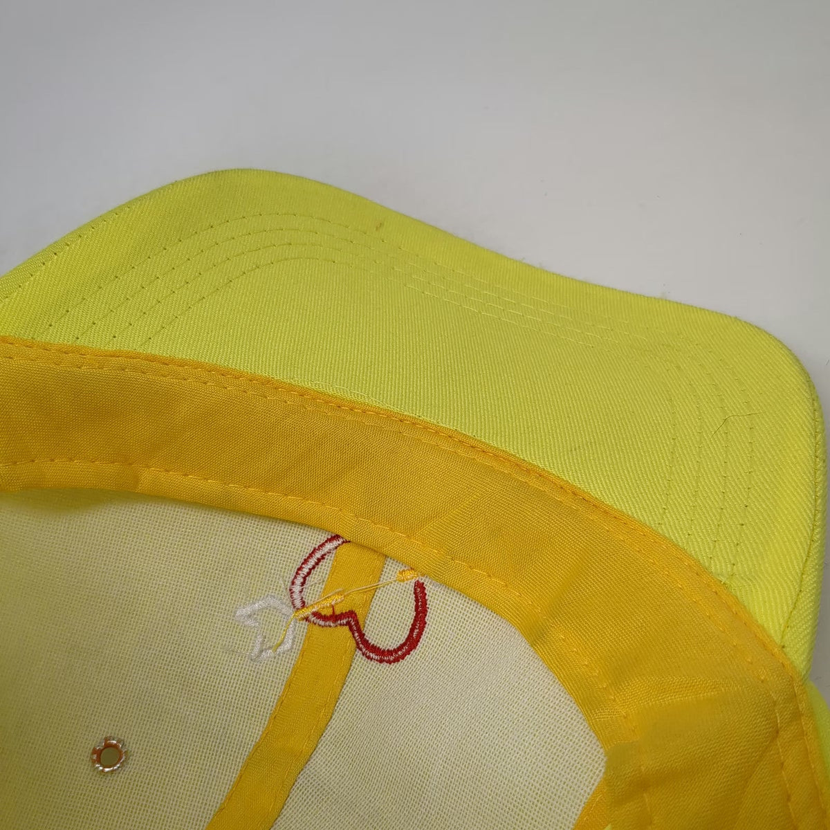 SOL Baseball Cap Yellow One Size Heart Arrow Embroidery Strapback Adjustable Hat
