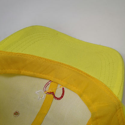 SOL Baseball Cap Yellow One Size Heart Arrow Embroidery Strapback Adjustable Hat