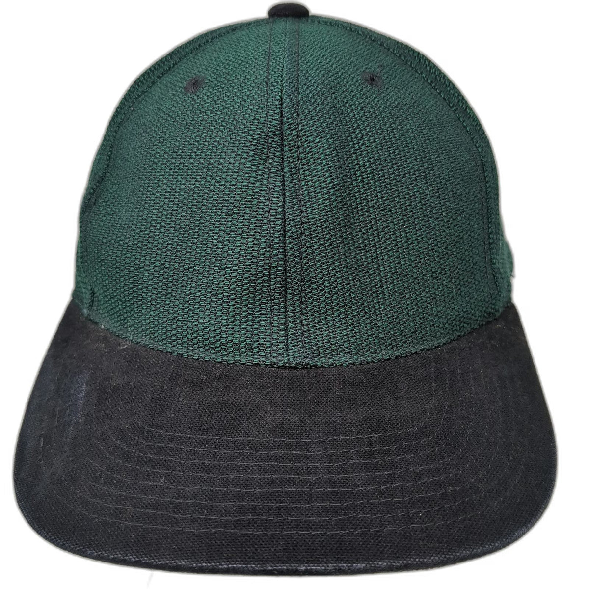 Luna Pier Baseball Cap Green Black One Size Two Tone Textured Hat Slideback