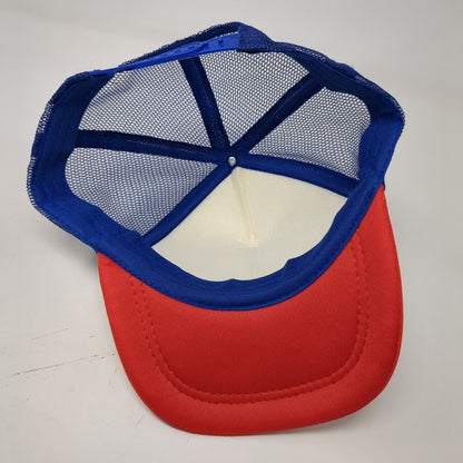 'Merica Bald Eagle Snapback Trucker Hat Multicolor One Size Mesh Back