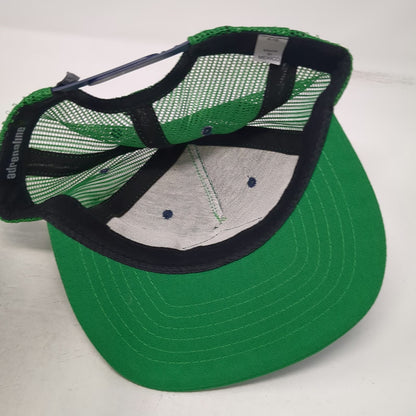 Adrenaline Trucker Hat Green One Size LAX Division Apparel Branding Snapback