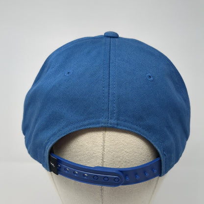 VA RVCA Snapback Hat Blue One Size Adjustable Mid Fit Embroidered Cotton