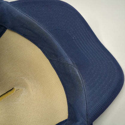 Rain For Rent Trucker Hat Blue One Size Foam Mesh Snapback Rope Industrial Logo