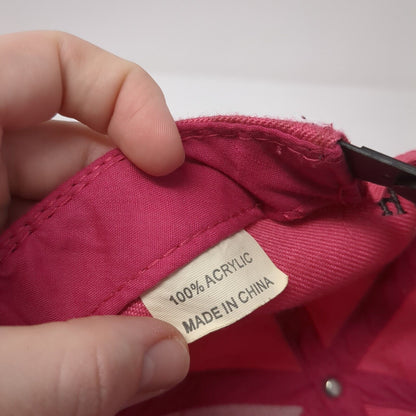 Tom Boland Ford Hannibal MO Snapback Hat Pink One Size Colorblock