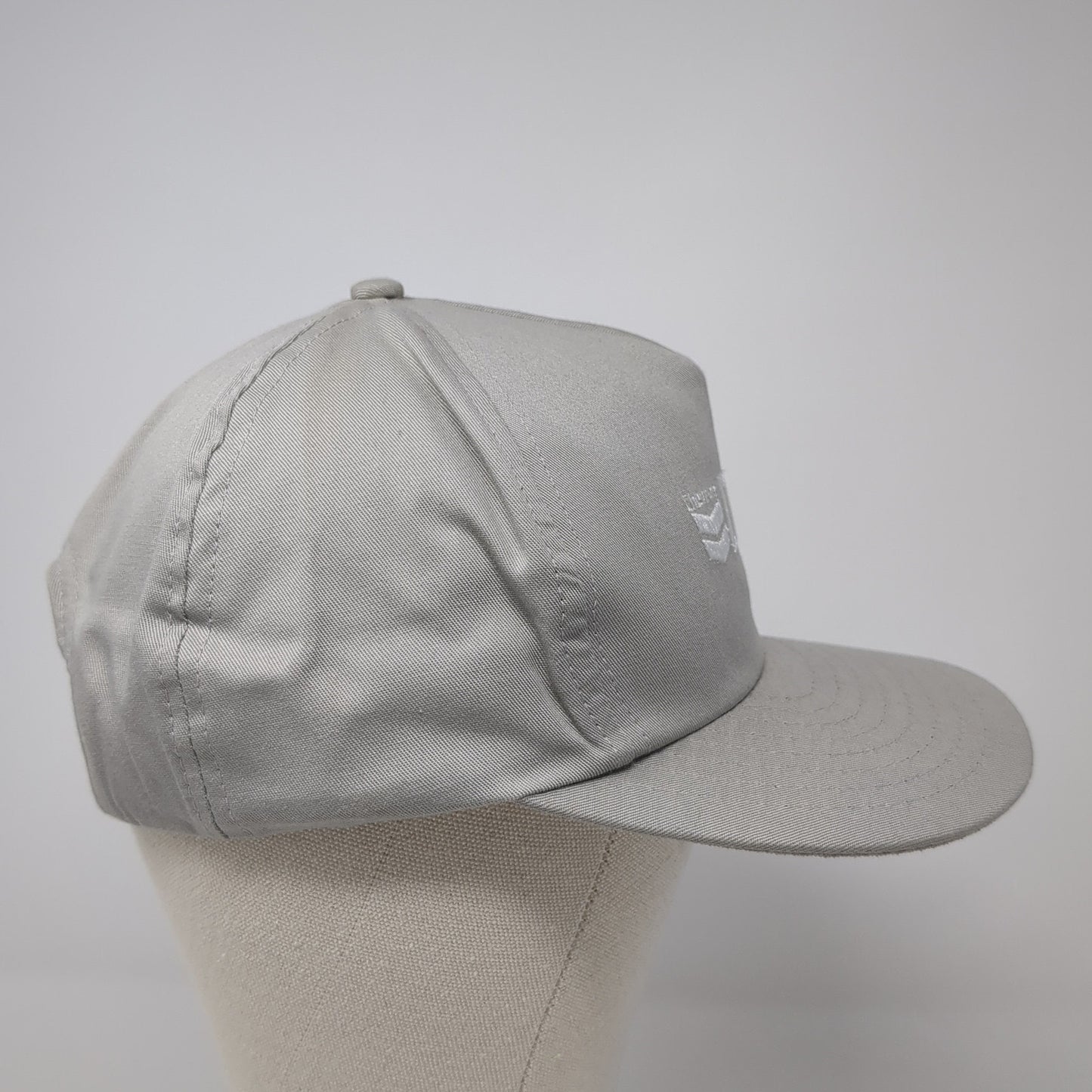 Chevron Delo Snapback Hat Gray One Size Solid Adjustable Embroidered