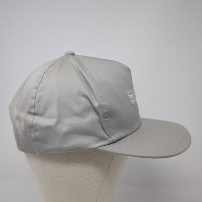 Chevron Delo Snapback Hat Gray One Size Solid Adjustable Embroidered