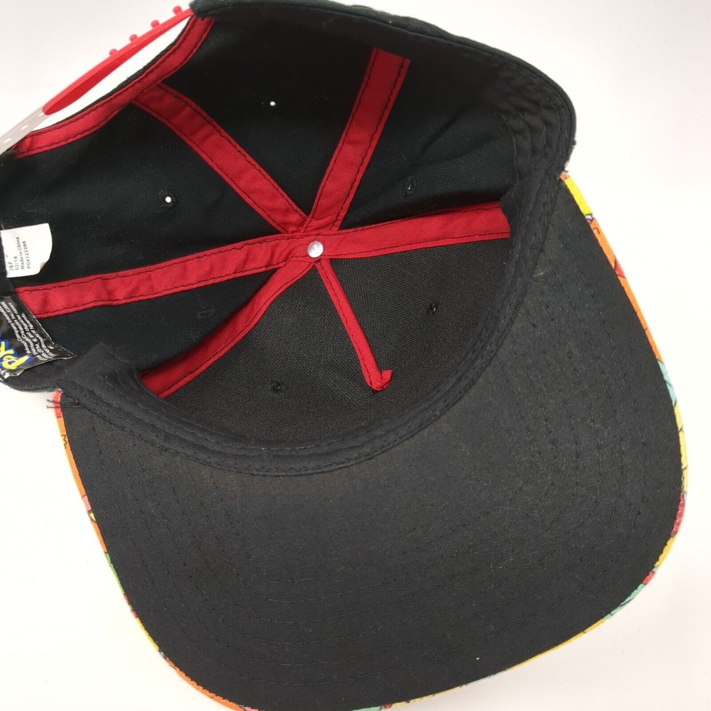 Pokemon Youth Snapback Hat Multicolor One Size Adjustable Vented Holes 6 Panel